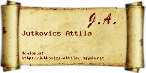 Jutkovics Attila névjegykártya